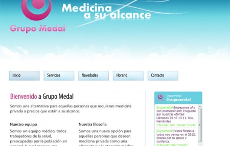 Diseño y Hospedaje Web - Grupo Medal