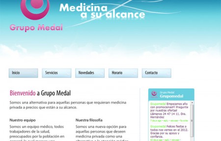 Diseño y Hospedaje Web - Grupo Medal
