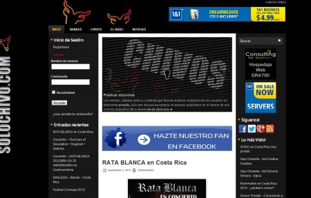Diseño Web Hosting - SoloCHIVO.com
